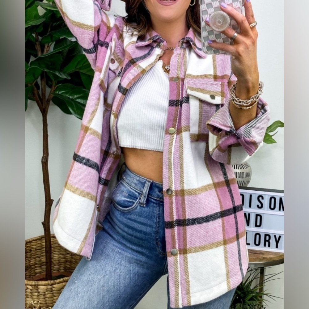 Shacket plaid